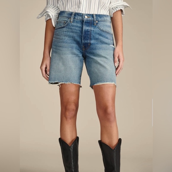 NWT Lucky Brand 90s Loose Denim Shorts 7” Inseam Size 4 / 27 - Picture 4 of 15